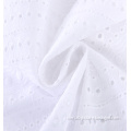 allover cotton flower embroidery lace fabric with holes